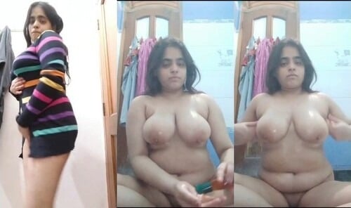 Indian Desi girl Shows her Big Boobs Viral MMS XXX