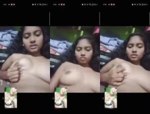 Desi Girl Play With Her Boobs  viral mms xxx