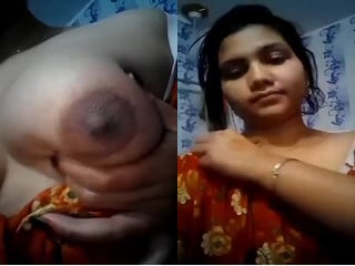 Viral MMS Sex of  Sexy Desi girl Shows Her Boobs and pussy
