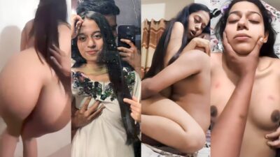 Horny GF Nude Riding Dancing Slapping Ass viral mms porn